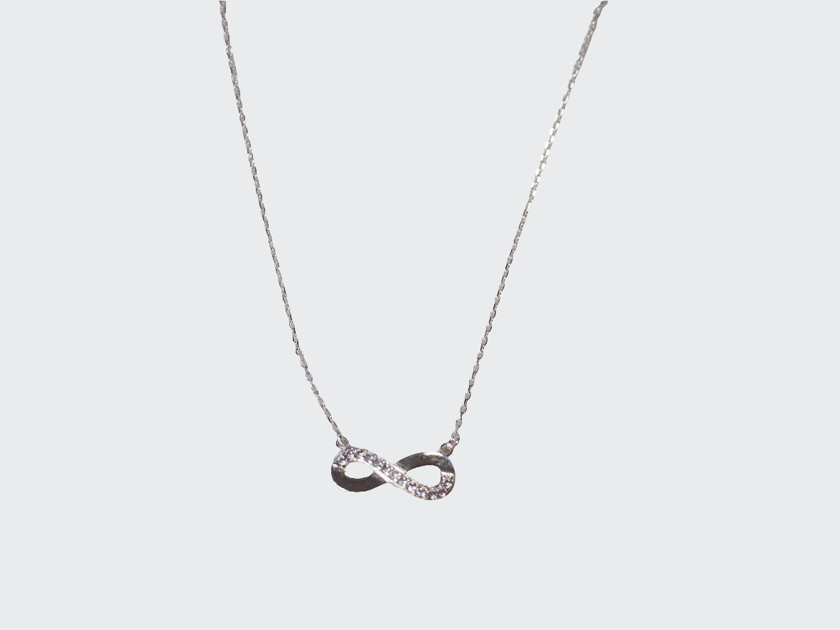 Infinite Necklace in Sterling Silver 925