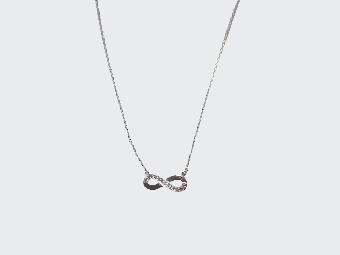 Infinite Necklace in Sterling Silver 925