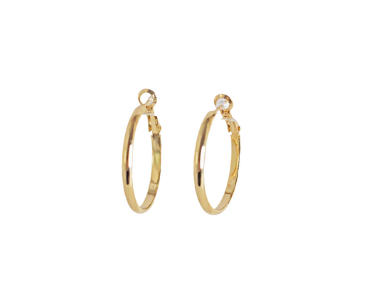 Classic Medium Hoops - Gold Plated 18k