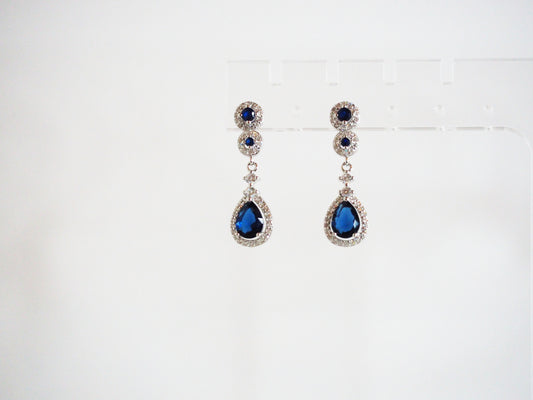 Earrings Blue Zircon Emilia