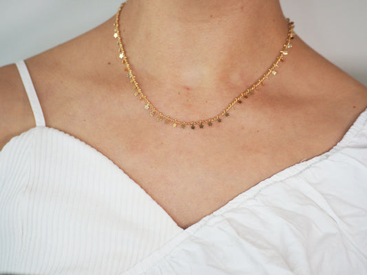 18K Gold-Plated Small Stars Necklace