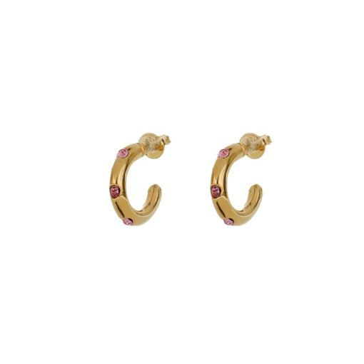 Hoops pink zircons Celine