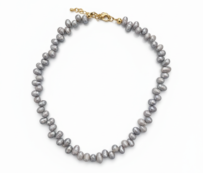 Grey Freshwater Pearl Necklace