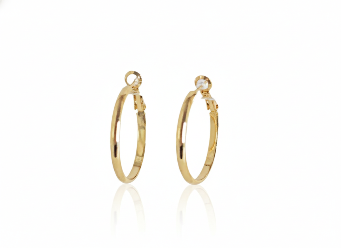 Classic Medium Hoops - Gold Plated 18k