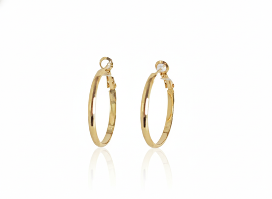 Classic Medium Hoops - Gold Plated 18k
