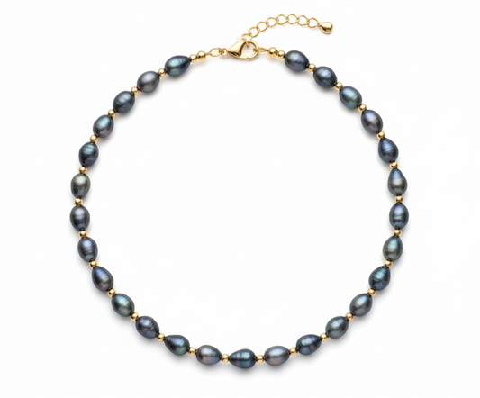 Dark Fresh water Pearl Necklace