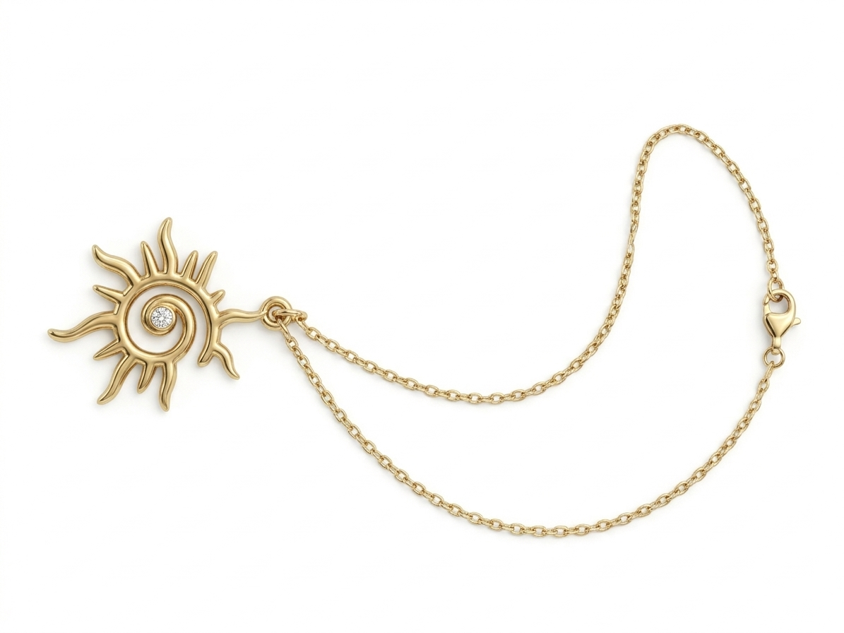 Gold Plated 18k Square Chain Necklace with Natural Mother Pearl