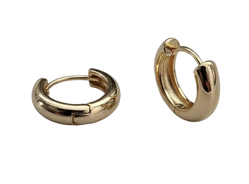 Classic Huggie Earrings – 18K Gold Plated