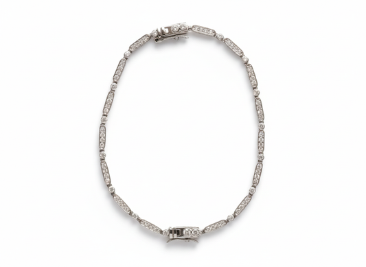 Crystal Bracelet Sterling Silver 925