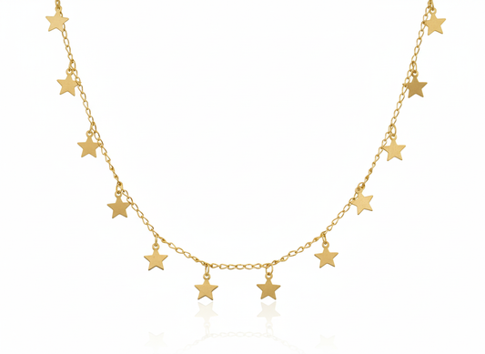 18K Gold-Plated Star Necklace