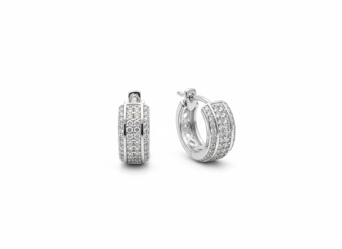Huggies Kelly Zircons - Sterling Silver 925