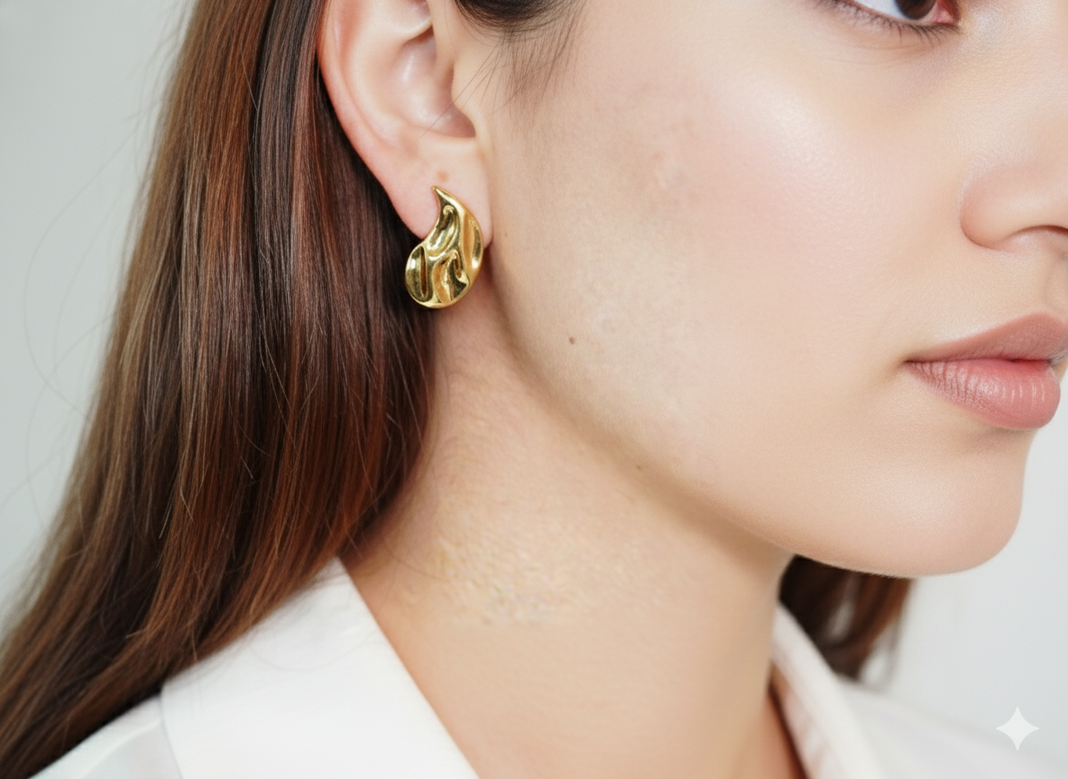 Drops Vintage Earrings - Gold Plated 18k