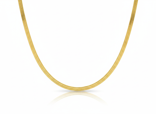 18K Gold Plated Braided Snake Chain Necklace