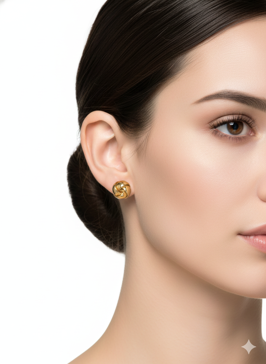Mini Earrings Circle - 18K Gold Plated