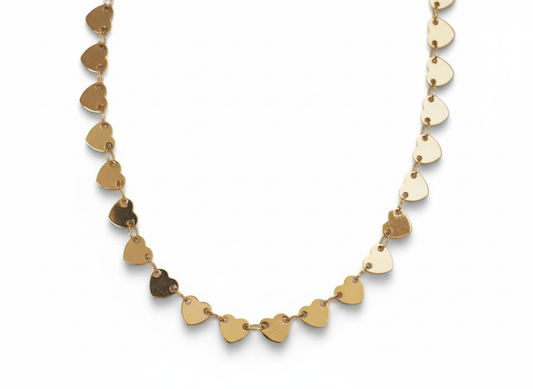 Heart Shape 18K Gold Plated Necklace