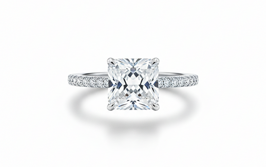 Square Zirconia Ring – Sterling Silver 925