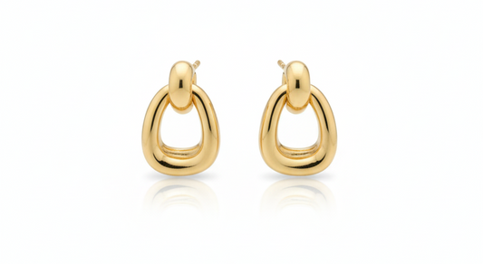Mini Square  Earrings -Gold plated 18k