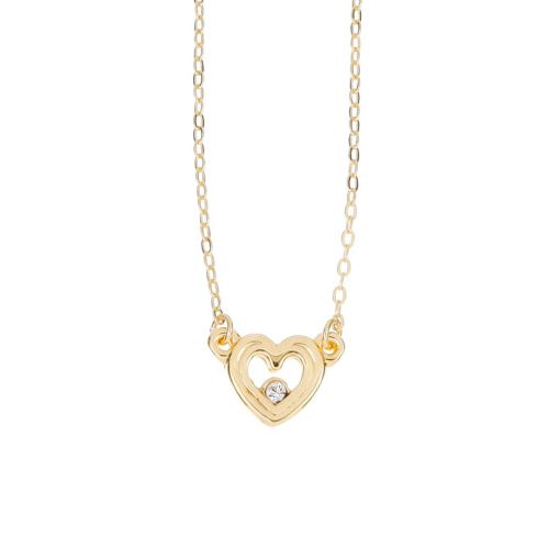 Necklace Heart with Zircon