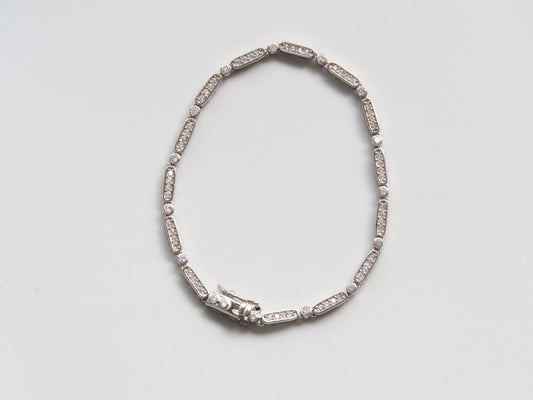 Crystal Bracelet Sterling Silver 925